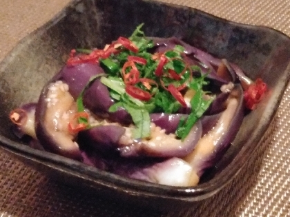 レンチンで簡単＆完結！なすの煮びたし