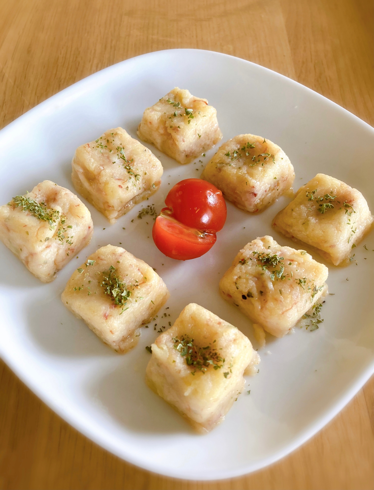 リメイクレシピ☆ポテサラのサイコロ焼き