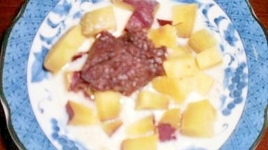 さつま芋と小豆餡のデザート