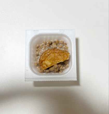 さつま揚げ♪おかず納豆˖✧˖°