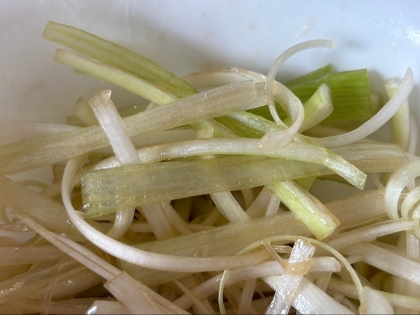 ネギのごま油和え（ネギラーメン用）
