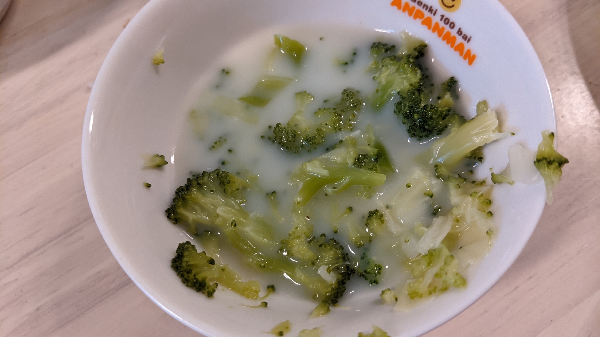 離乳食 ブロッコリーの牛乳スープ レシピ 作り方 By １児のママ 楽天レシピ
