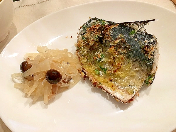 鯖の香草パン粉焼き