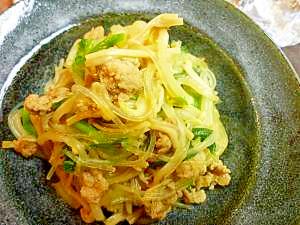 ご飯に合う!豚と春雨のオイスター風味炒め