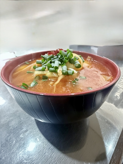 サリ麺で☆簡単ピリ辛ラーメン