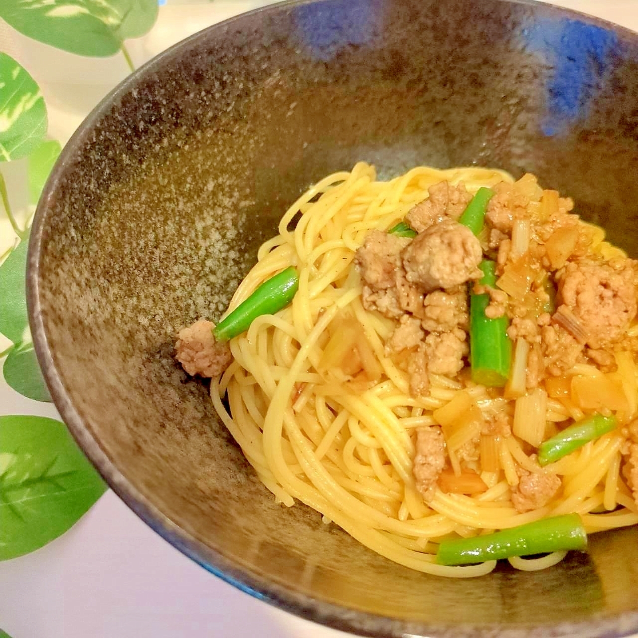 美味!豚ひき肉のまろやかカレーパスタ