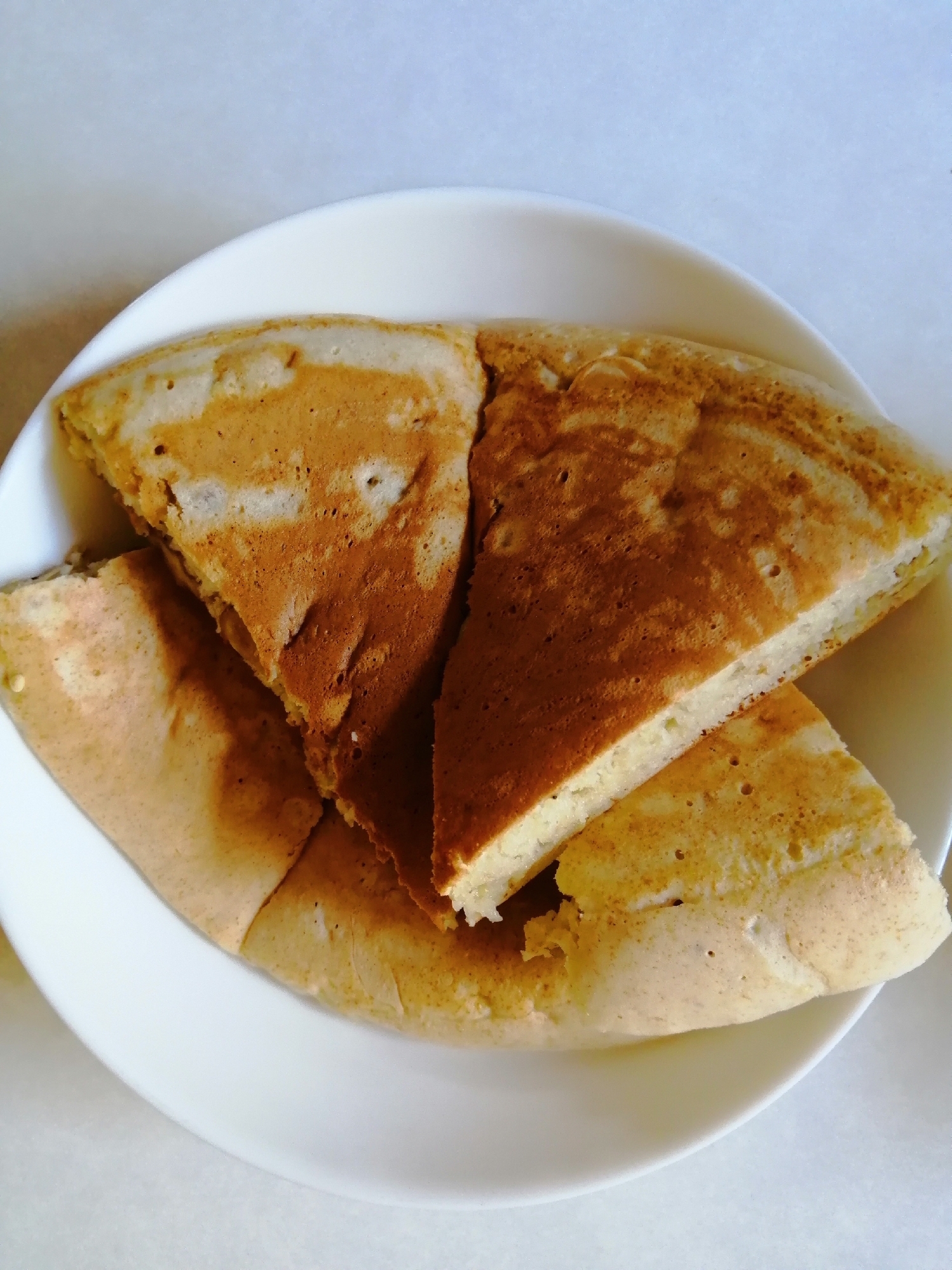 おつまみ胡桃とバナナのホットケーキ