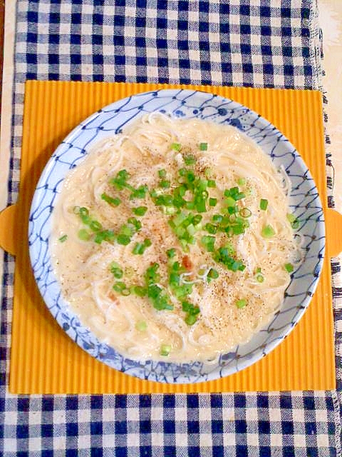 素麺のカルボナーラ レシピ 作り方 By テツオ63 楽天レシピ