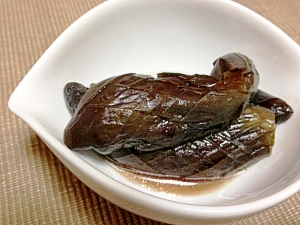 ナスだけのちょっと酸っぱい煮物