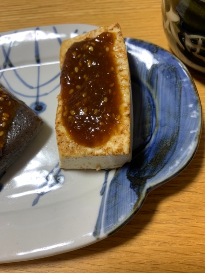 フライパンで☆　濃厚な味わい「豆腐田楽」
