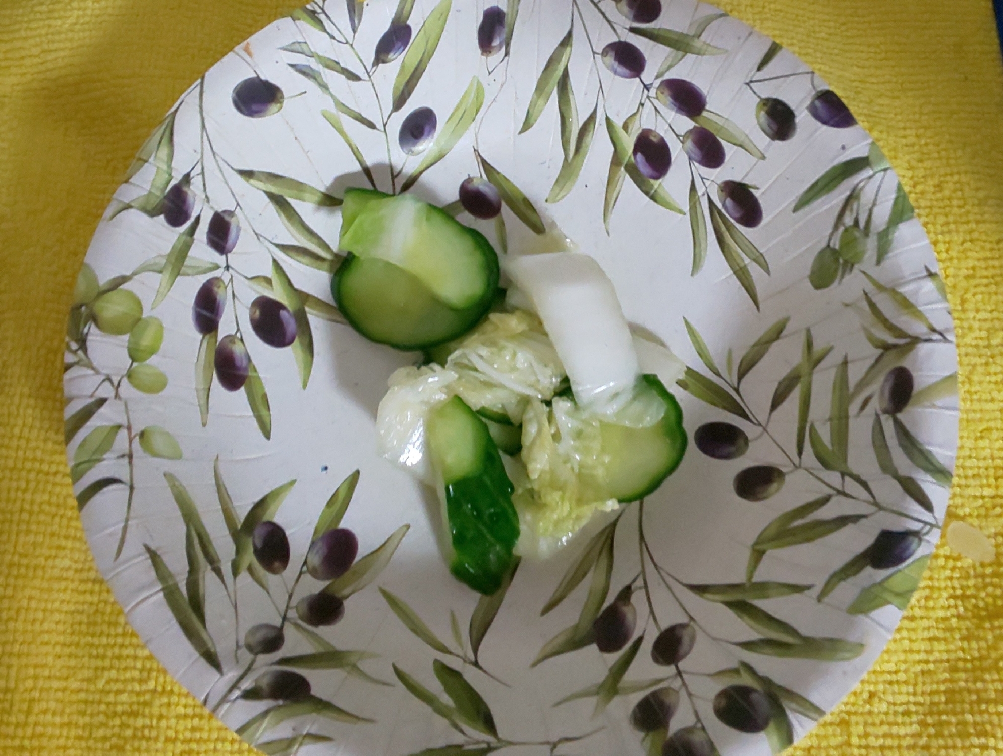 きゅうりと白菜の漬物