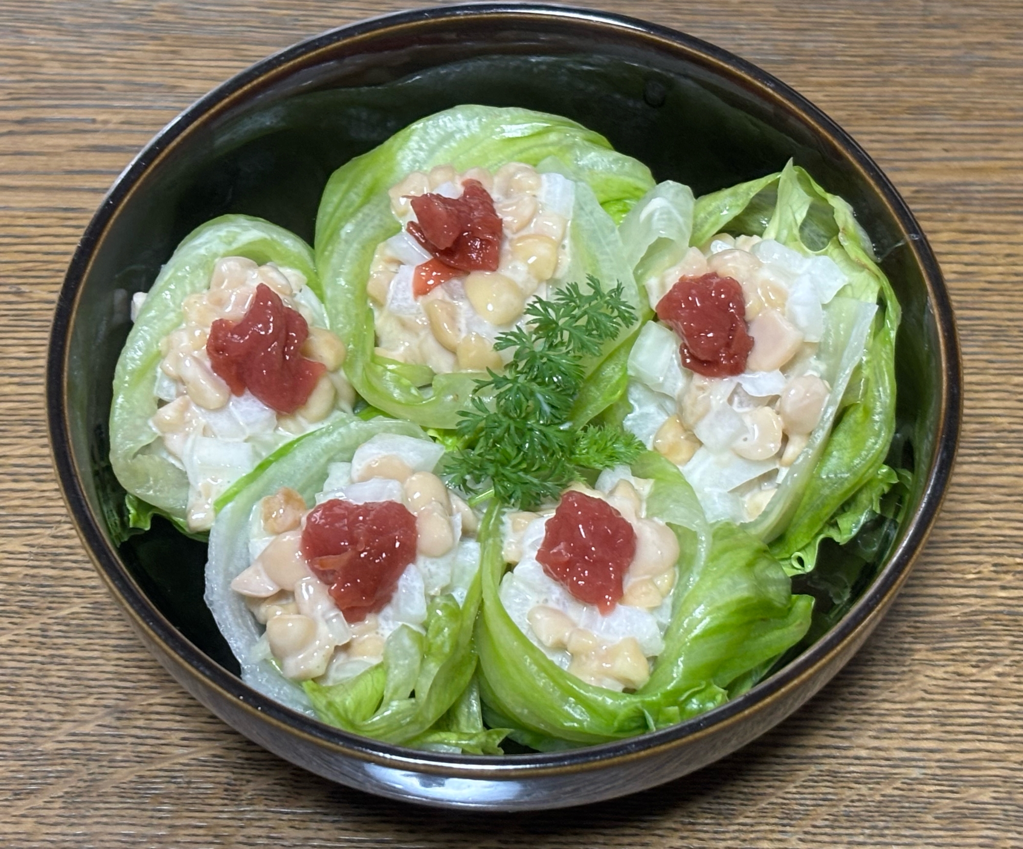 簡単！新玉ねぎ&ひきわり納豆のお花畑♪