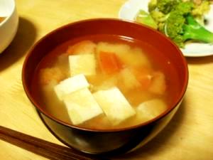 お味噌汁の具シリーズ③トマトと豆腐♪