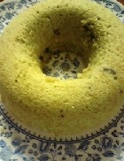 青汁ﾊﾟｳﾀﾞｰを使っておいしい蒸しケーキ。