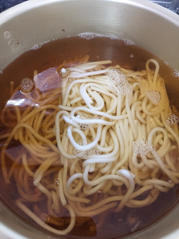 あっさり薄味 温かいうどん 胃を休めます