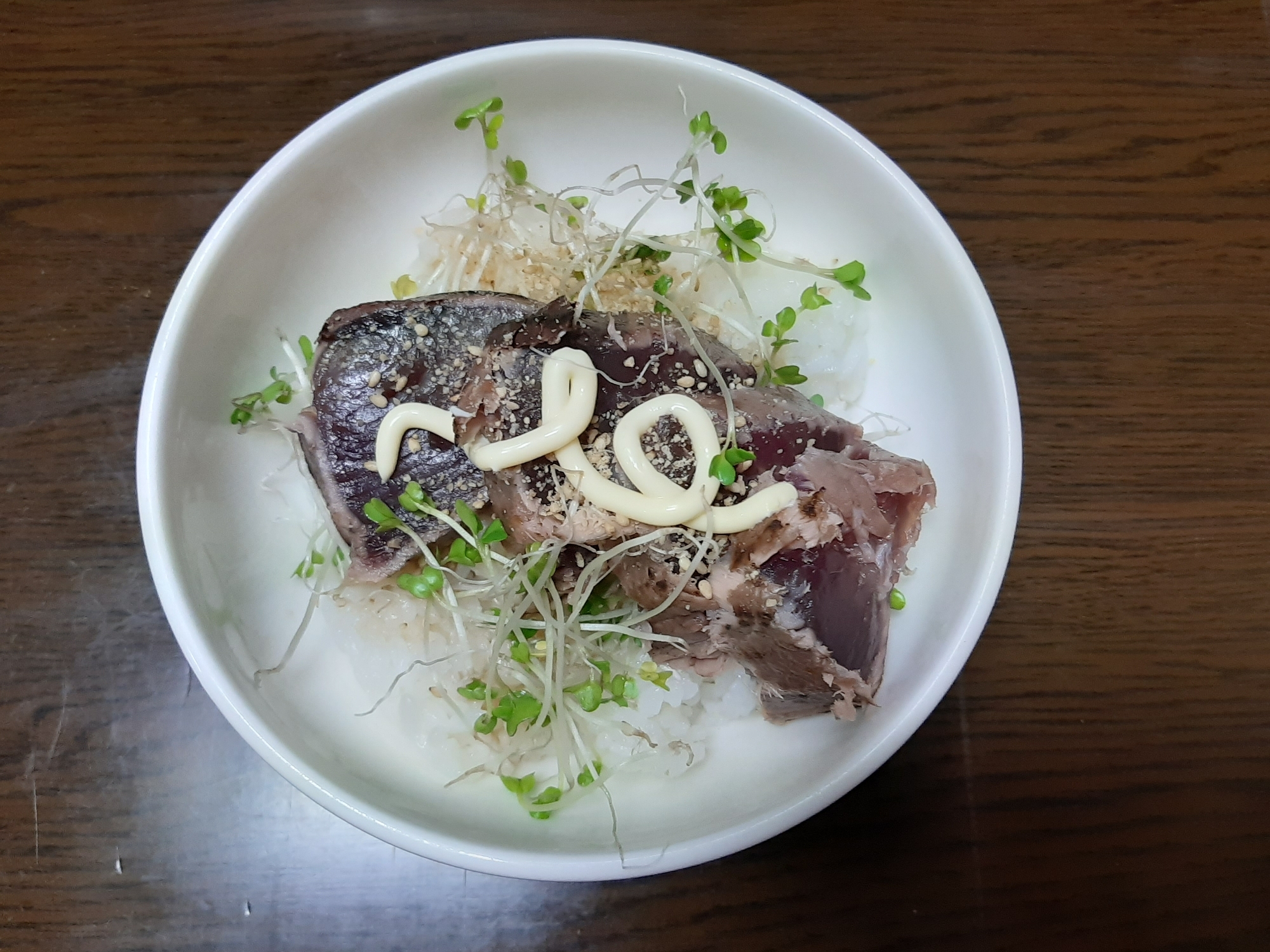 簡単鰹のたたき丼