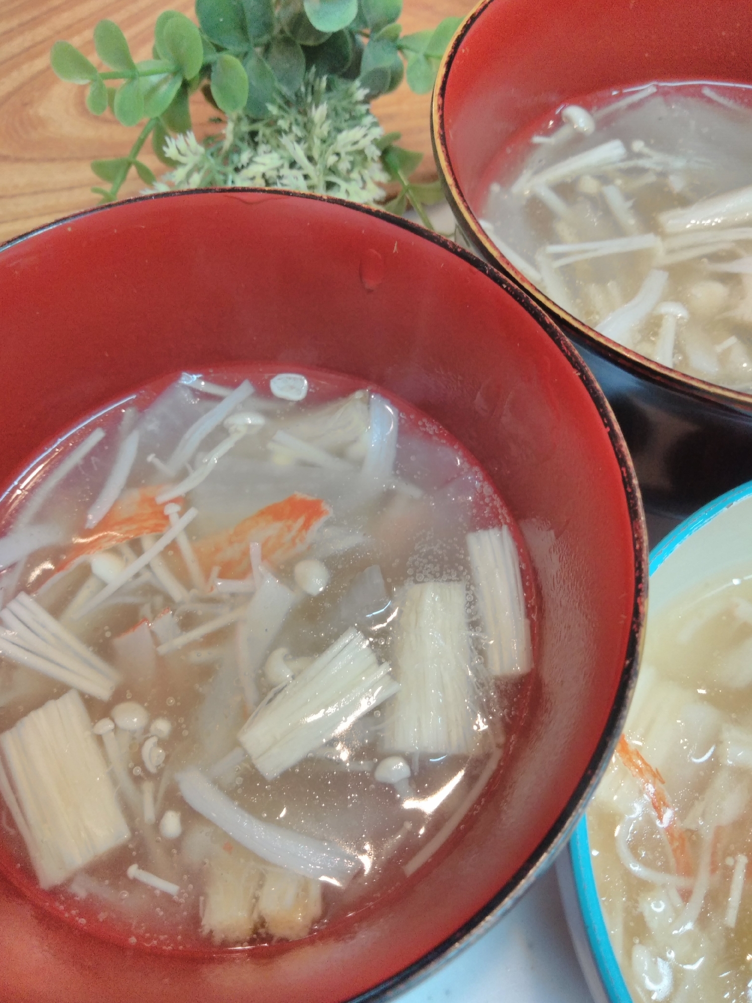 カニカマ＆大根エノキの中華スープ