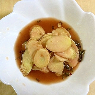 新生姜の梅酢漬け