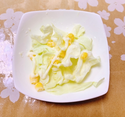 白菜とコーンのサラダ