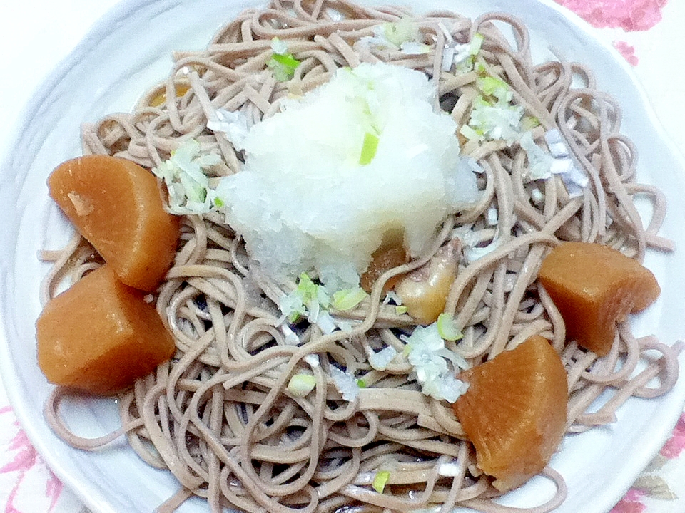 ぶり大根の残り汁をアレンジ☆ぶりそば