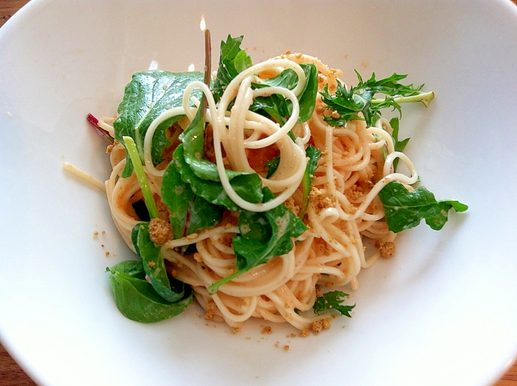 明太子クリームそうめん