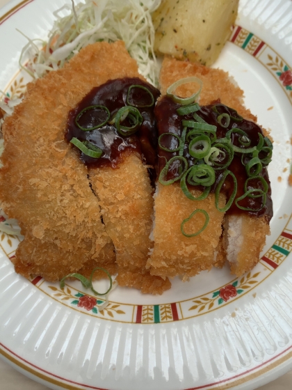 トンカツアレンジ！ごま風味のソースとんかつ♪