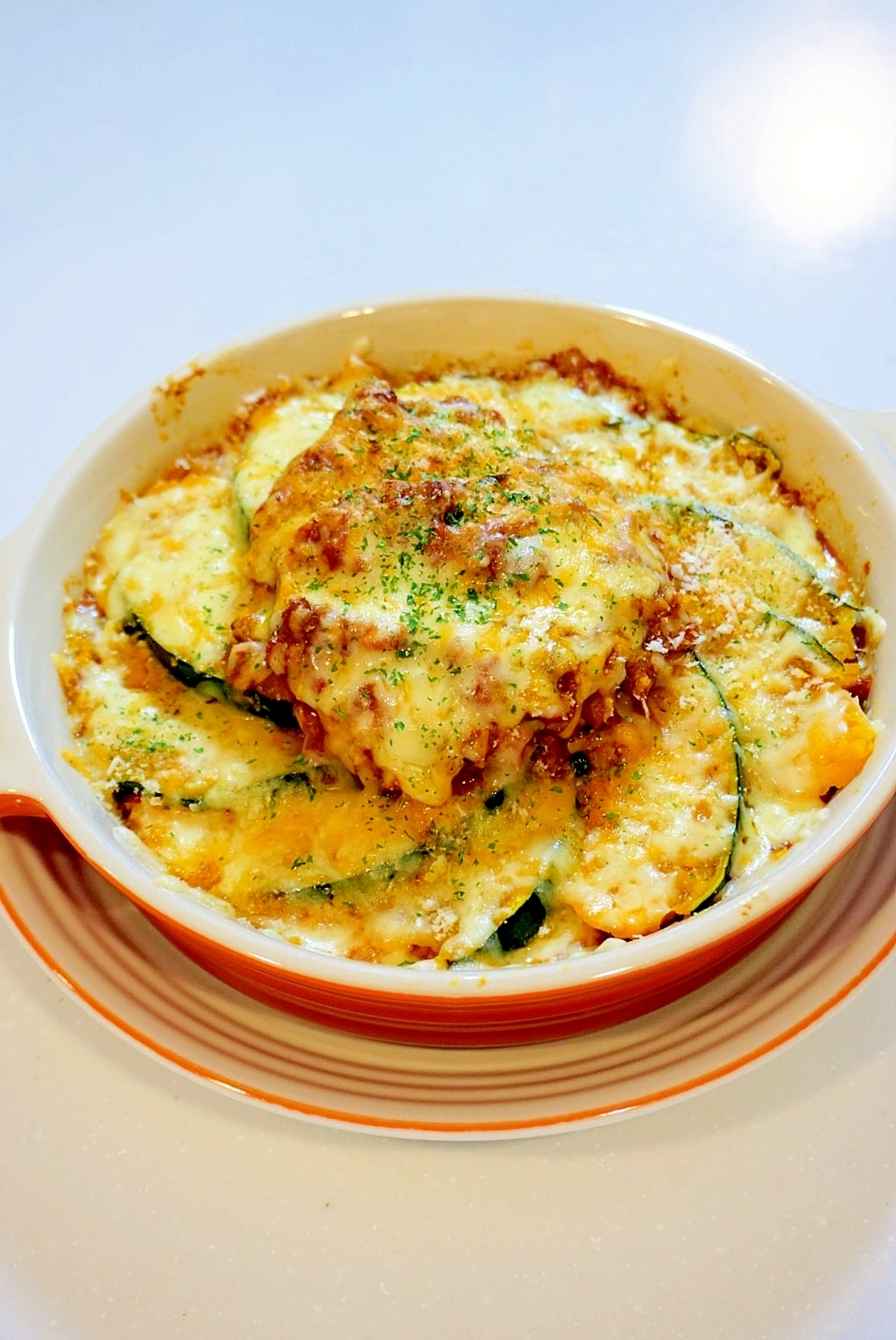 極上の美味しさ!かぼちゃのミートグラタン