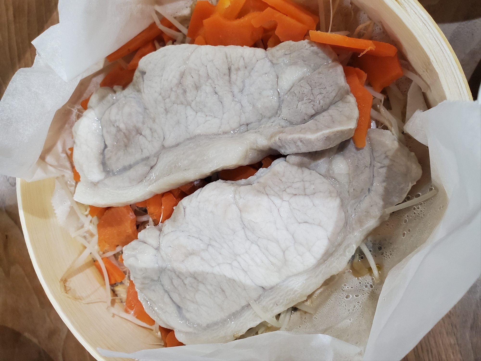 せいろ蒸し　豚ロース