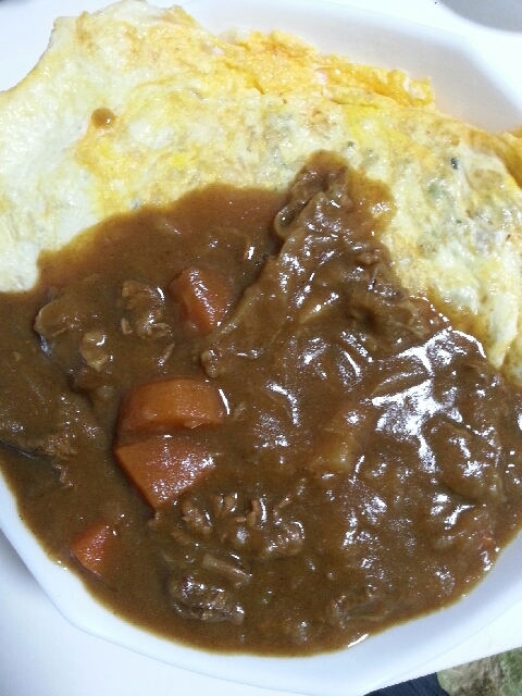 残り物カレーでカレーオムライス レシピ 作り方 By そら 3116 楽天レシピ