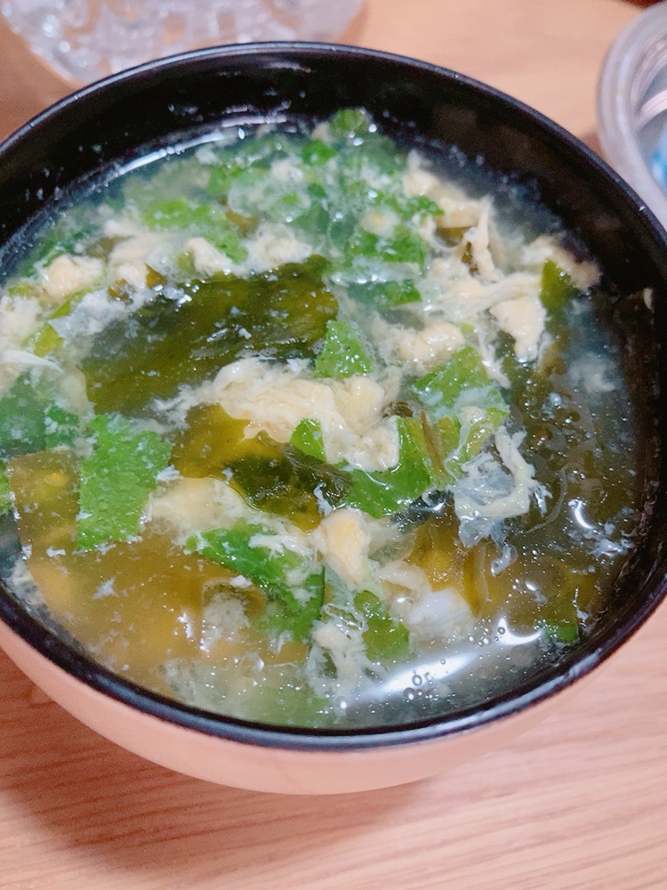 茹で鶏のスープで中華スープ