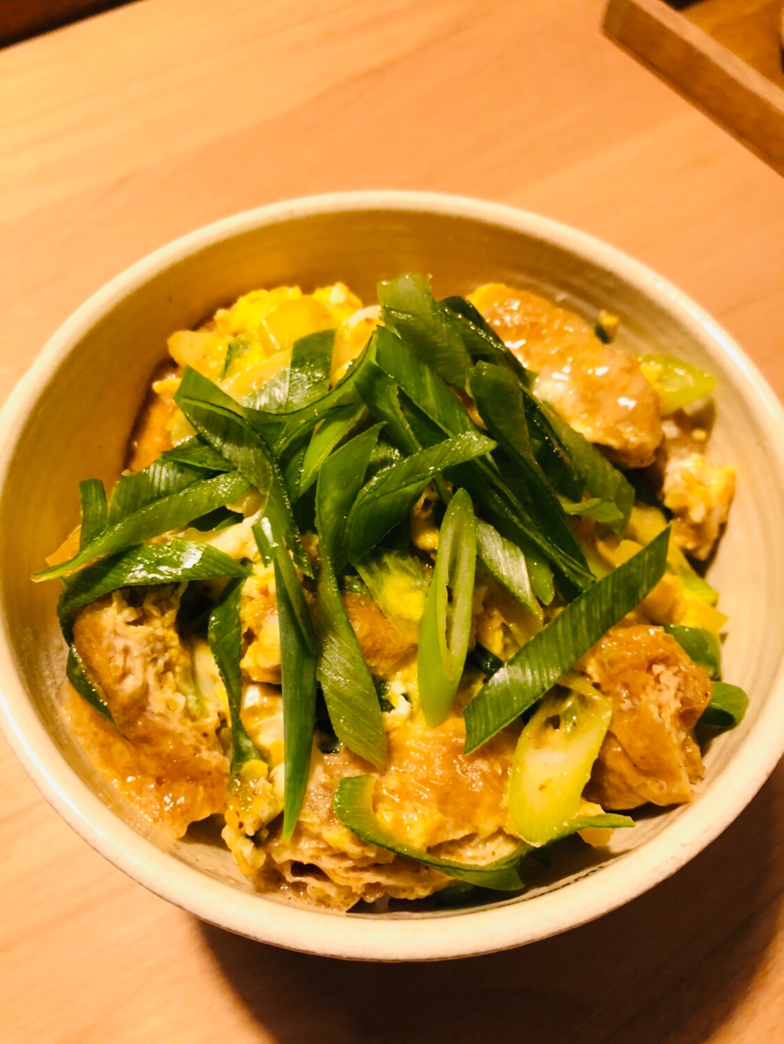 九条ねぎと油あげの卵とじ丼 レシピ 作り方 By Yana 楽天レシピ