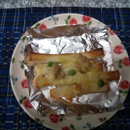 枝豆とツナとチーズのトースト