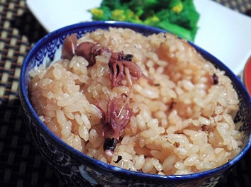 ホタルイカの炊き込み御飯