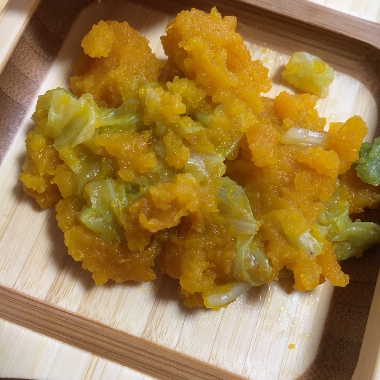 【離乳食の副菜に】白菜かぼちゃ和え