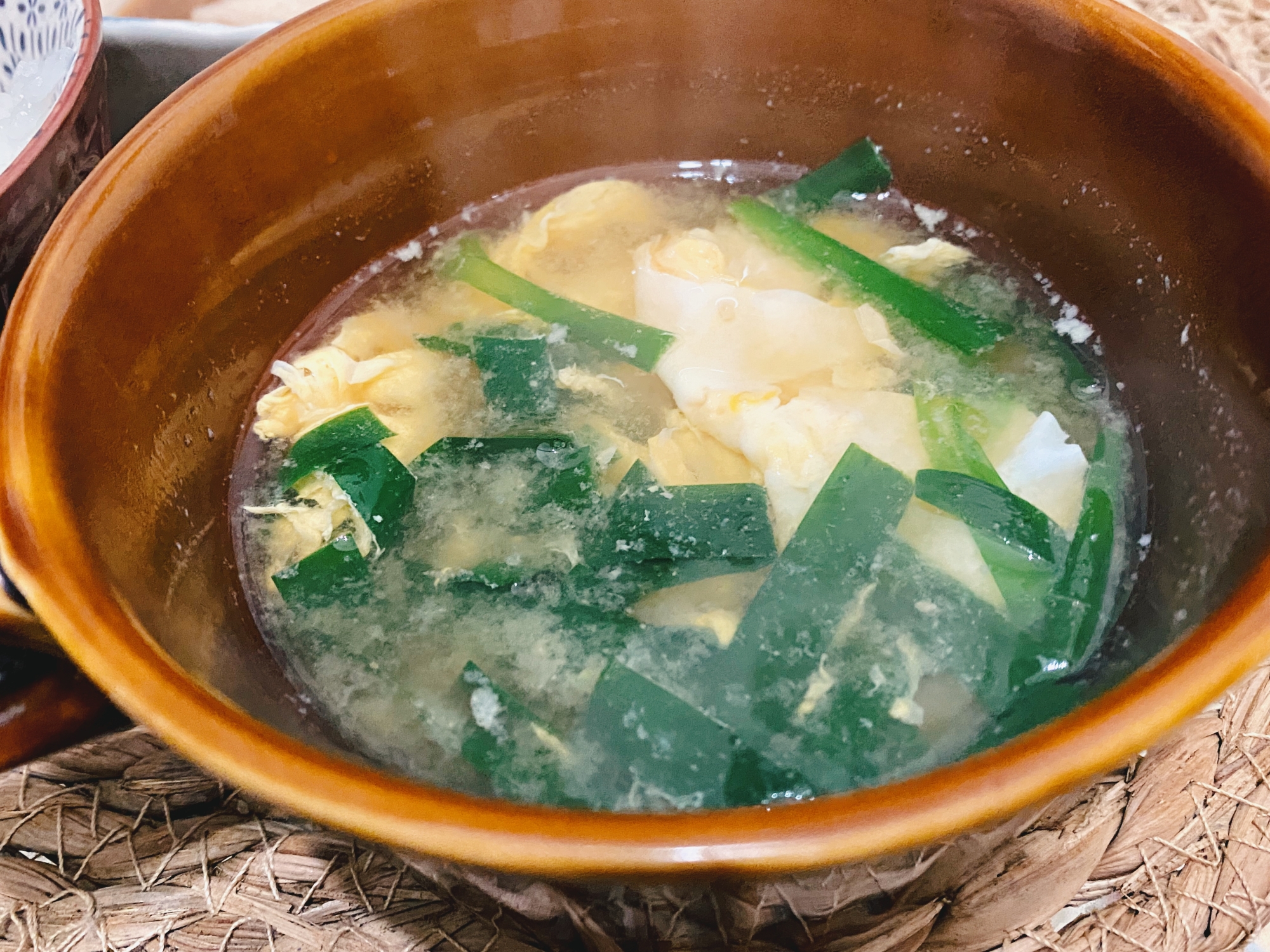 ✿⋆˖ニラと卵のお味噌汁˖⋆✿