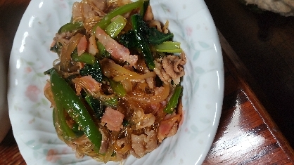 冷蔵庫にあった小松菜と豚肉で作ってみました。美味しく頂きましたー。レシピをありがとうございました(*^^*)