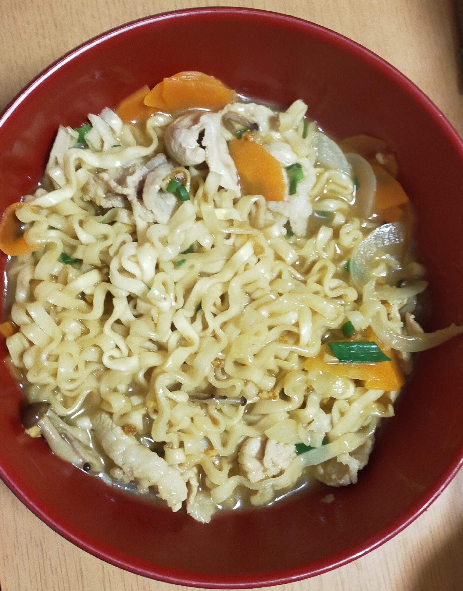 野菜肉カレーうどん