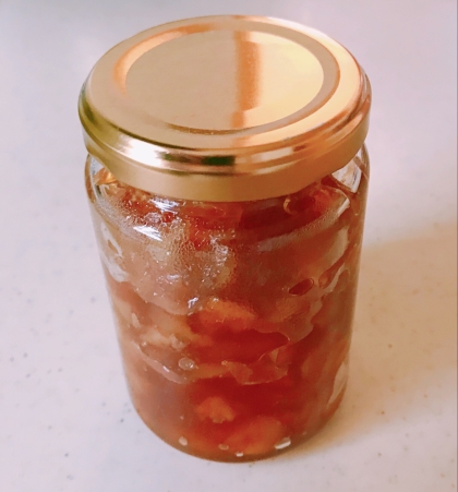 三温糖で作りました(^^)
手作りジャムはやっぱり美味しいですね★