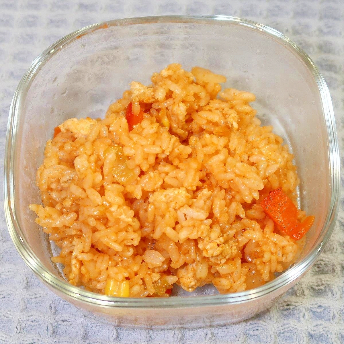 チキンジャンバラヤ風ケチャップライス☆冷凍弁当向け