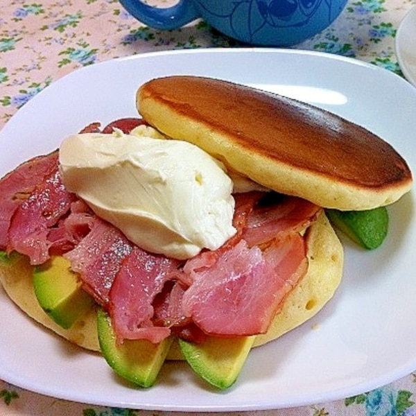 アボカド ベーコン クリームチーズのパンケーキ レシピ 作り方 By まいまい917 楽天レシピ アボカド ベーコン クリームチーズのパンケーキ レシピ 作り方 By まいまい917 楽天レシピ