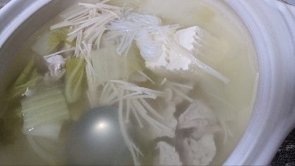 野菜いっぱい食べよう水炊き風鍋