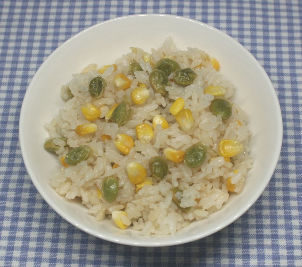 嵐相葉☆乾燥トウモロコシ枝豆バター醤油炊き込みご飯