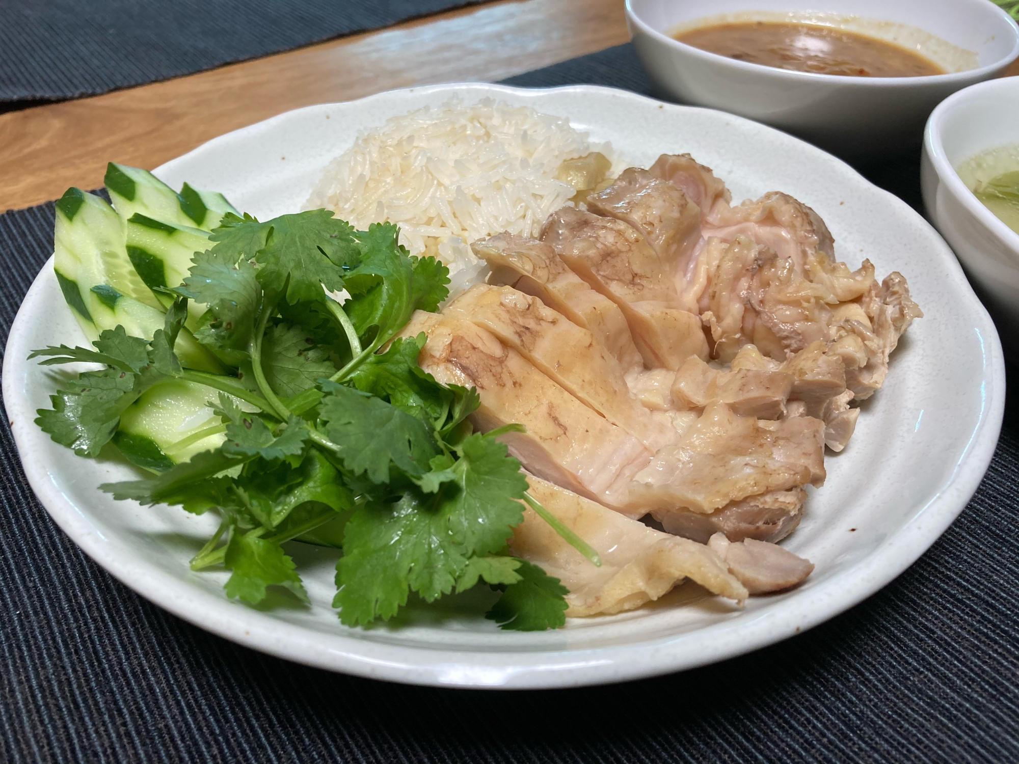 ☆カオマンガイ☆　タイ風チキンピラフ　とスープ