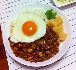 大豆たっぷり!健康キーマカレー☆
