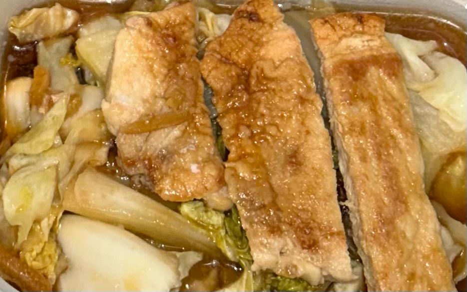 豚ロース肉の生姜焼き♬キャベツ・白菜添え