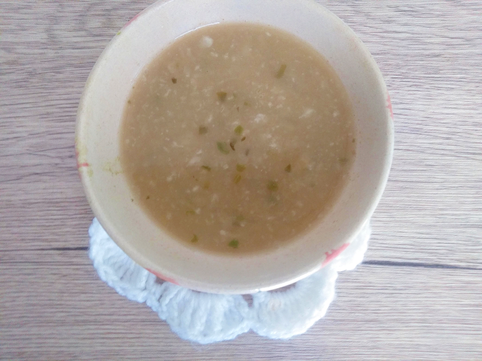 おろし大根とめかぶの味噌汁