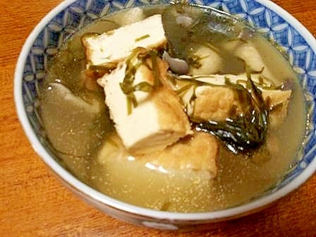 厚揚げ・平茸・すき昆布の　ほっこり煮物