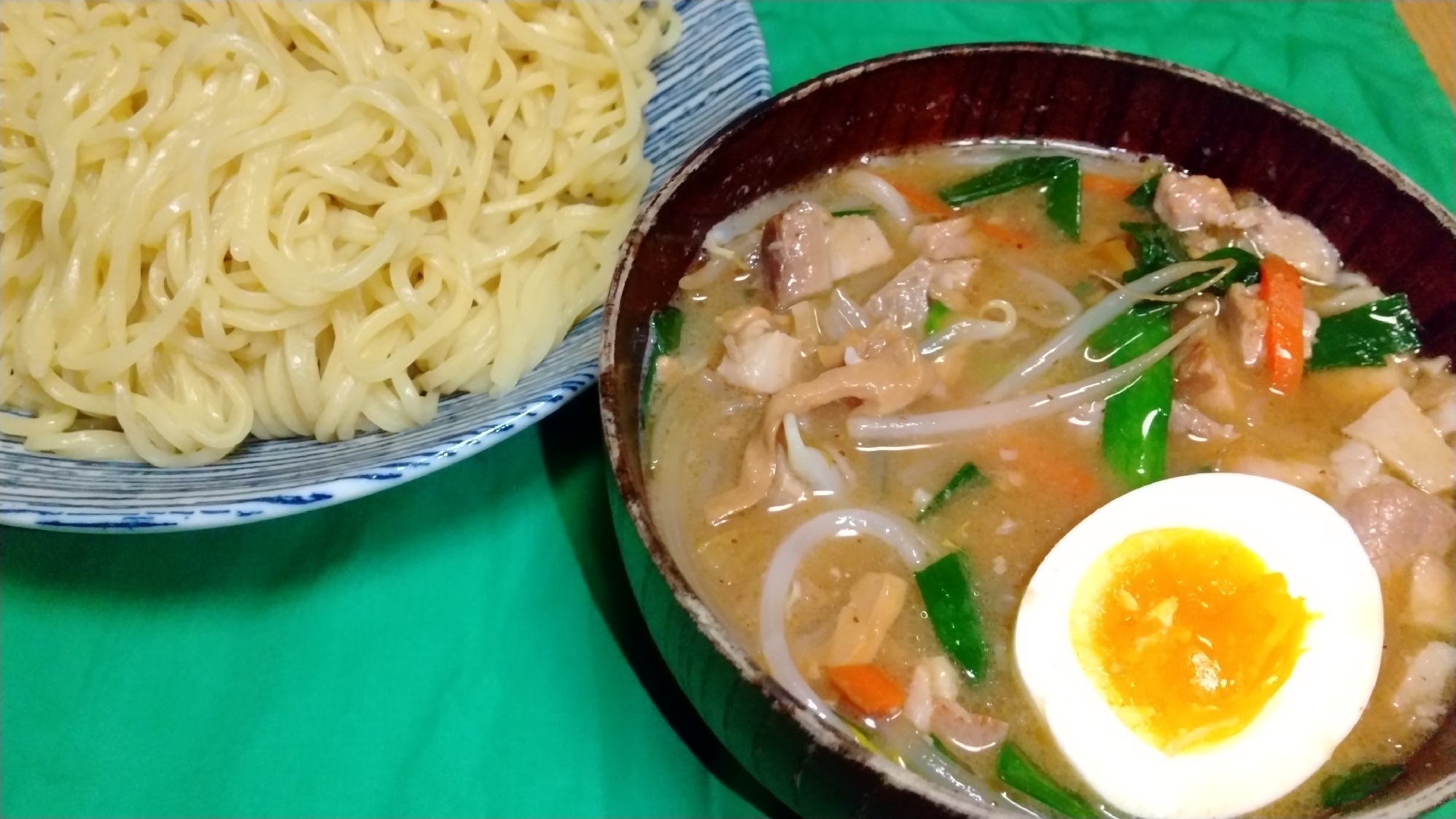 お家で☆味噌野菜つけ麺