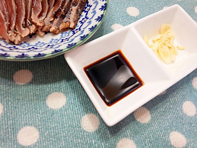 カツオのタタキに♡味付けポン酢