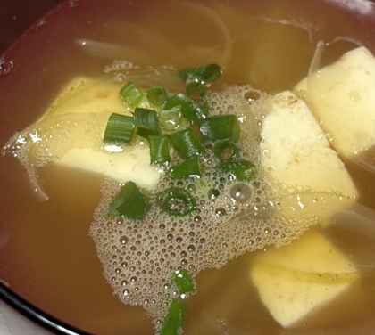 豆腐と玉ねぎのお味噌汁★˚✧₊